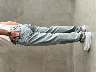 Erkek Premium Kalite Likralı Baggy Kalıp Denim Jean-Retro(E1750) TD:753