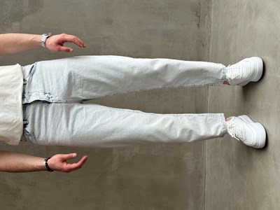 Erkek Premium Kalite Likralı Boyfriend Kalıp Denim Jean-Buz Mavi(E1749) TD:265
