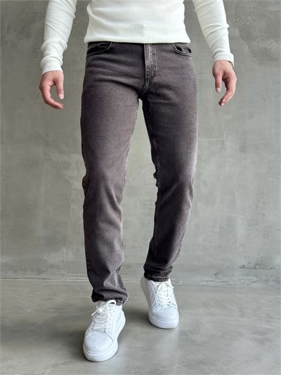 Erkek Premium Kalite Regular Kalıp Kot Pantolon Jeans-Warm Charcoal(E1247) TD:488