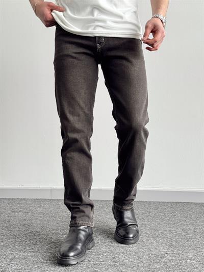 Erkek Premium Kalite Regular Kalıp Kot Pantolon Jeans-Charcoal Grey(E1247) TD:424