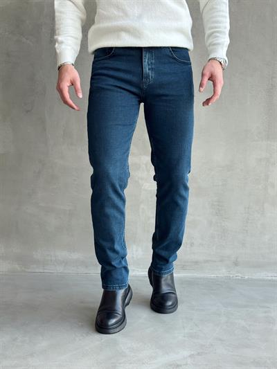 Erkek Premium Kalite Regular Kalıp Kot Pantolon Jeans-Denim Blue(E1247) TD:721