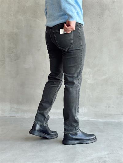 Erkek Premium Kalite Regular Kalıp Kot Pantolon Jeans-Washed Black(E1247) TD:720