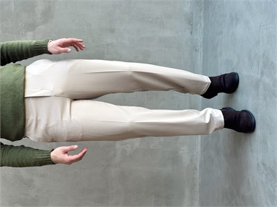 Erkek Premium Yüksek Kalite Beli Ekstra Lastikli Düğme ve Kopça Detaylı Regular Kalıp Kışlık Gabardin Kumaş Pantolon-Bej(E1869)