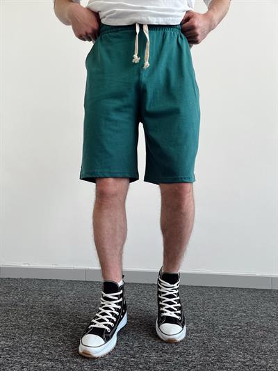 Erkek Regular Fit Örme Basic Şort-Nefti(E1048)
