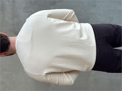 Erkek Trend Model Regular Fit Bisiklet Yaka Ribana Detay İnce Triko Kazak-Bej(E1808)