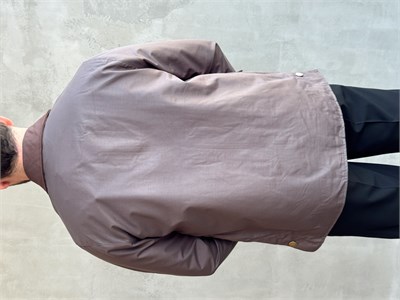 Erkek Trend Model Regular Fit Kadife Yaka Torba Cepli Dokuma Kumaş Ceket-Kahverengi(E1811)