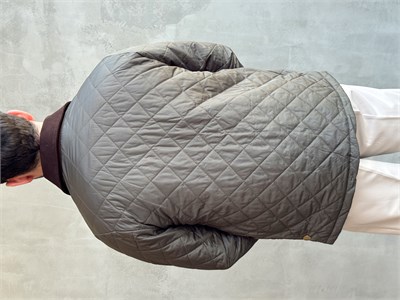 Erkek Trend Model Regular Fit Kadife Yaka Baklava Desenli Ceket-Haki(E1810)