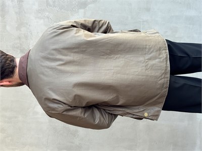 Erkek Trend Model Regular Fit Kadife Yaka Torba Cepli Dokuma Kumaş Ceket-Haki(E1811)