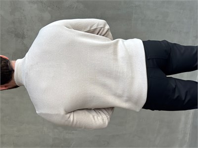 Erkek Trend Model Regular Kalıp Dik Yaka Yarım Fermuarlı Triko Kazak-Taş(E1864)