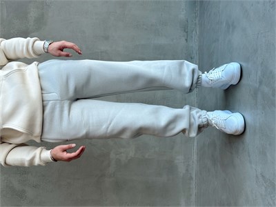 Erkek Yeni Sezon 3 İplik Geniş Kalıp Jogger Basic Eşofman-Gri(E1804)
