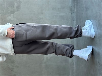 Erkek Yeni Sezon 3 İplik Geniş Kalıp Jogger Basic Eşofman-Antrasit(E1804)