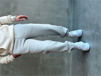 Erkek Yeni Sezon 3 İplik Geniş Kalıp Jogger Basic Eşofman-Gri(E1804)