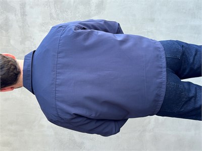Erkek Yeni Sezon Oversize Kalıp İçi Astarlı Gabardin Kumaş Ceket-Lacivert(E1795)
