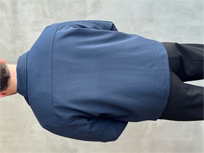 Erkek Yeni Sezon Oversize Kalıp İçi Astarlı Gabardin Kumaş Ceket-Lacivert(E1797)