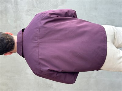 Erkek Yeni Sezon Oversize Kalıp İçi Astarlı Gabardin Kumaş Ceket-Mürdüm(E1795)