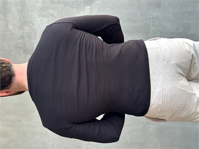 Erkek Yeni Sezon Regular Fit Bisiklet Yaka Uzun Kollu T-Shirt-Siyah(E1794)