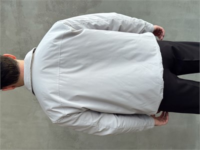 Erkek Yeni Sezon Regular Fit İçi Astarlı Elyaf Dolgulu Dokuma Kumaş Ceket-Gri(E1798)