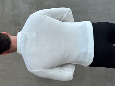 Erkek Yeni Sezon Regular Fit Yaka Fermuar Detaylı Triko Kazak-Beyaz(E1790)