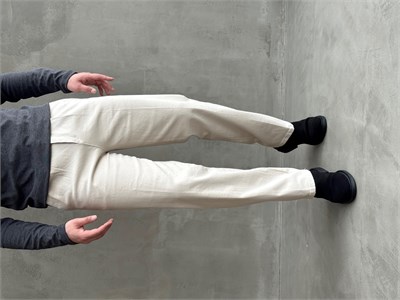 Erkek Yeni Sezon Regular Kalıp Gabardin Kumaş Kışlık Pantolon-Bej(E1848)