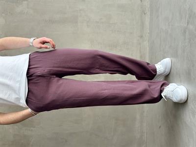 Erkek Yüksek Kalite Beli Lastikli Baggy Kalıp Modal Kumaş Pantolon-Bordo(E1620)