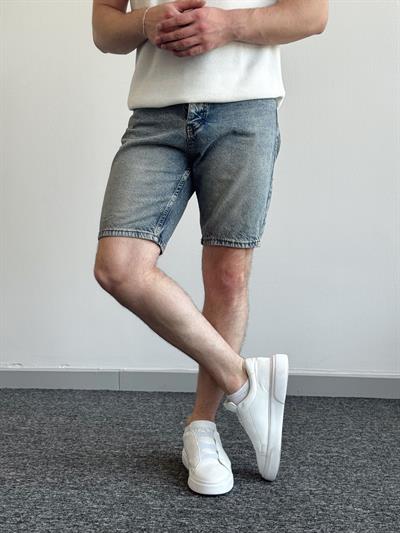 Erkek Yüksek Kalite Oversize Kalıp Denim Şort-Retro(E1422)TD:591