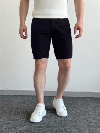 Erkek Yüksek Kalite Oversize Kalıp Denim Şort-Siyah(E1422)TD:463