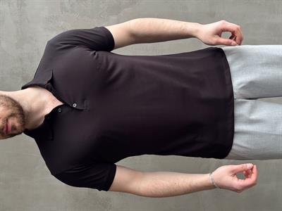 Erkek Yüksek Kalite Regular Kalıp Düğmeli Polo Yaka T-Shirt-Siyah(1671)