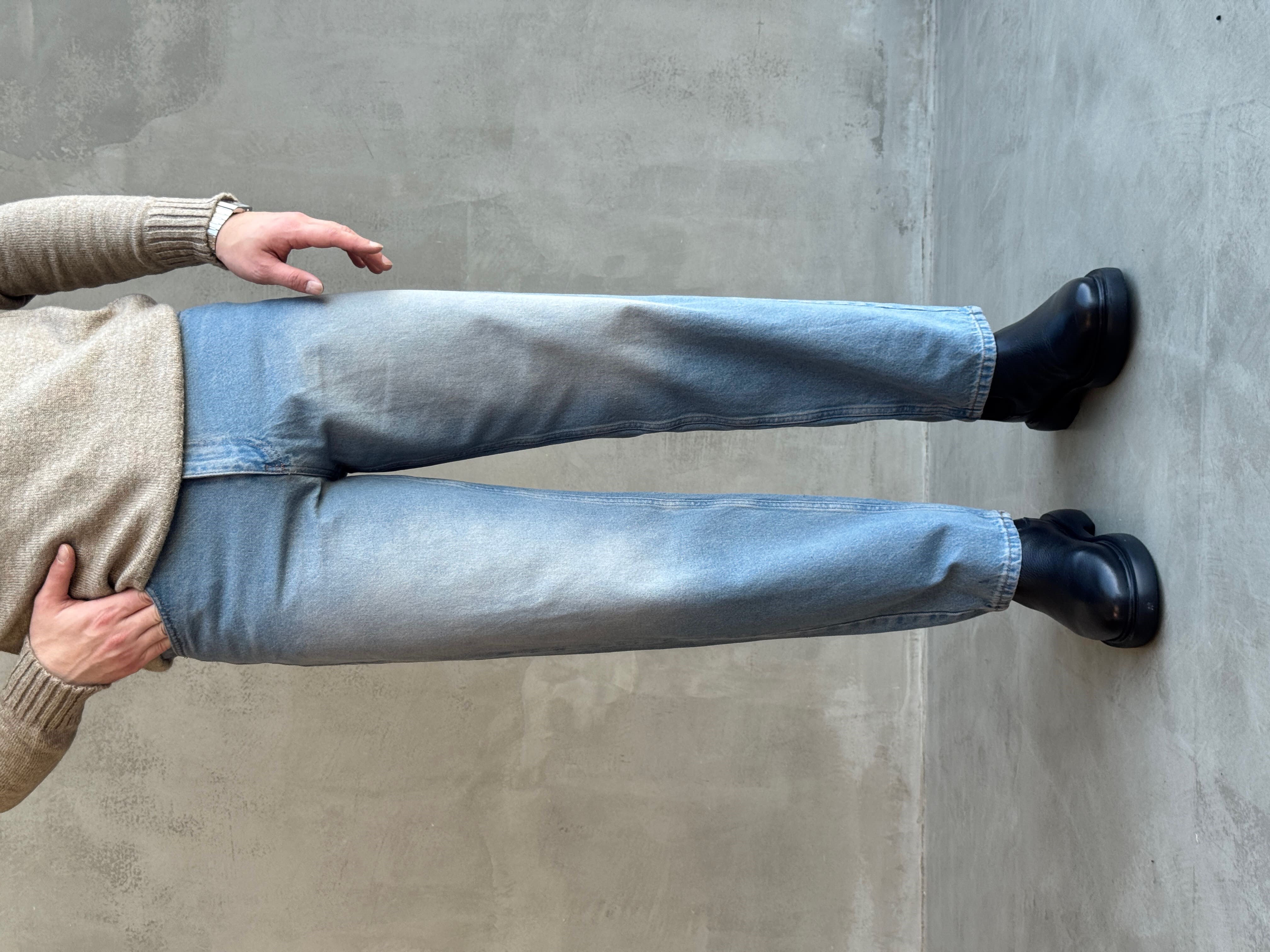 Erkek Özel Premium Seri Günlük Model Baggy Kalıp Jean-Light Blue(E1870)Ketench