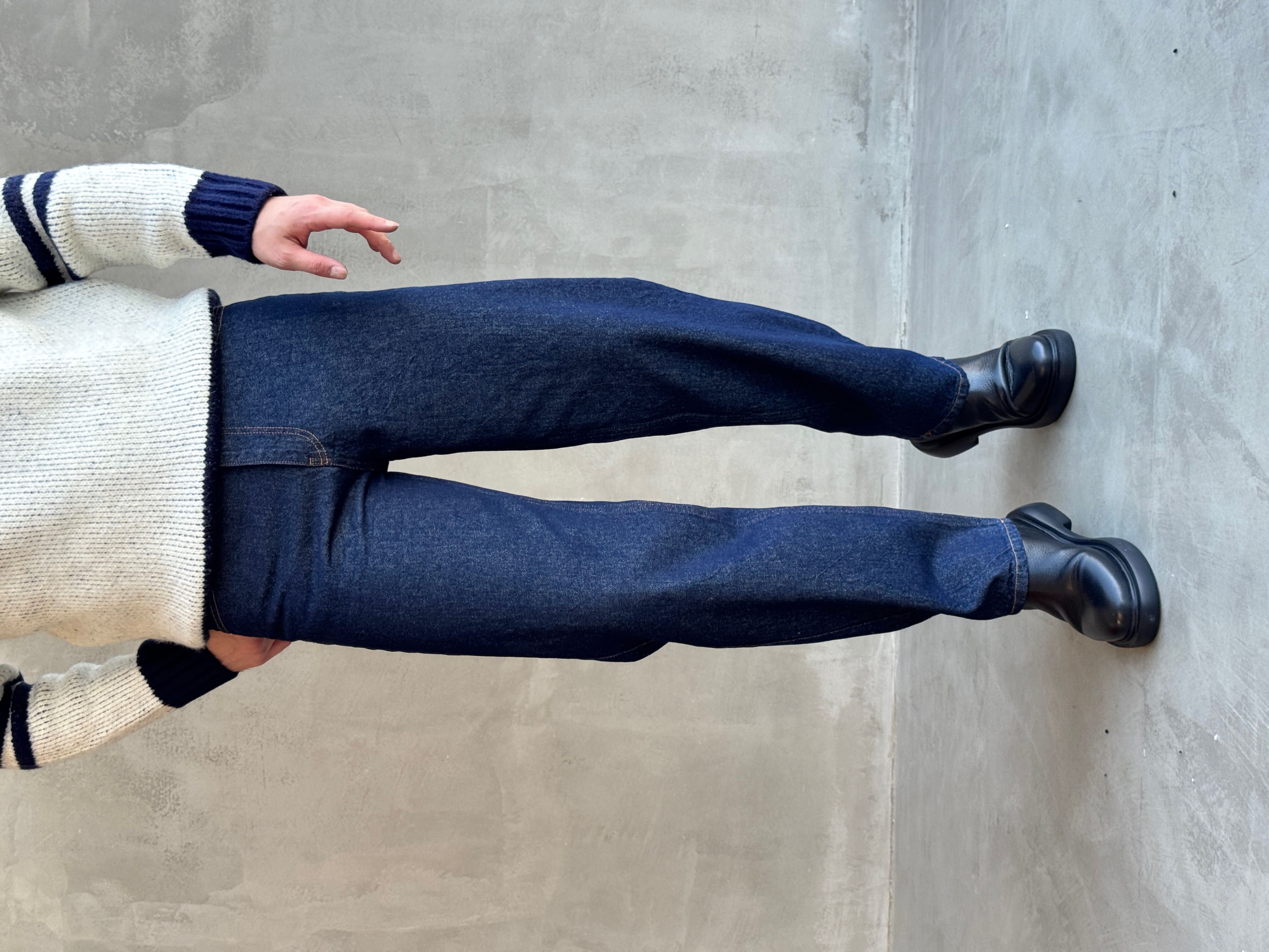 Erkek Özel Premium Seri Günlük Model Baggy Kalıp Jean-Koyu Mavi(E1870)Ketench