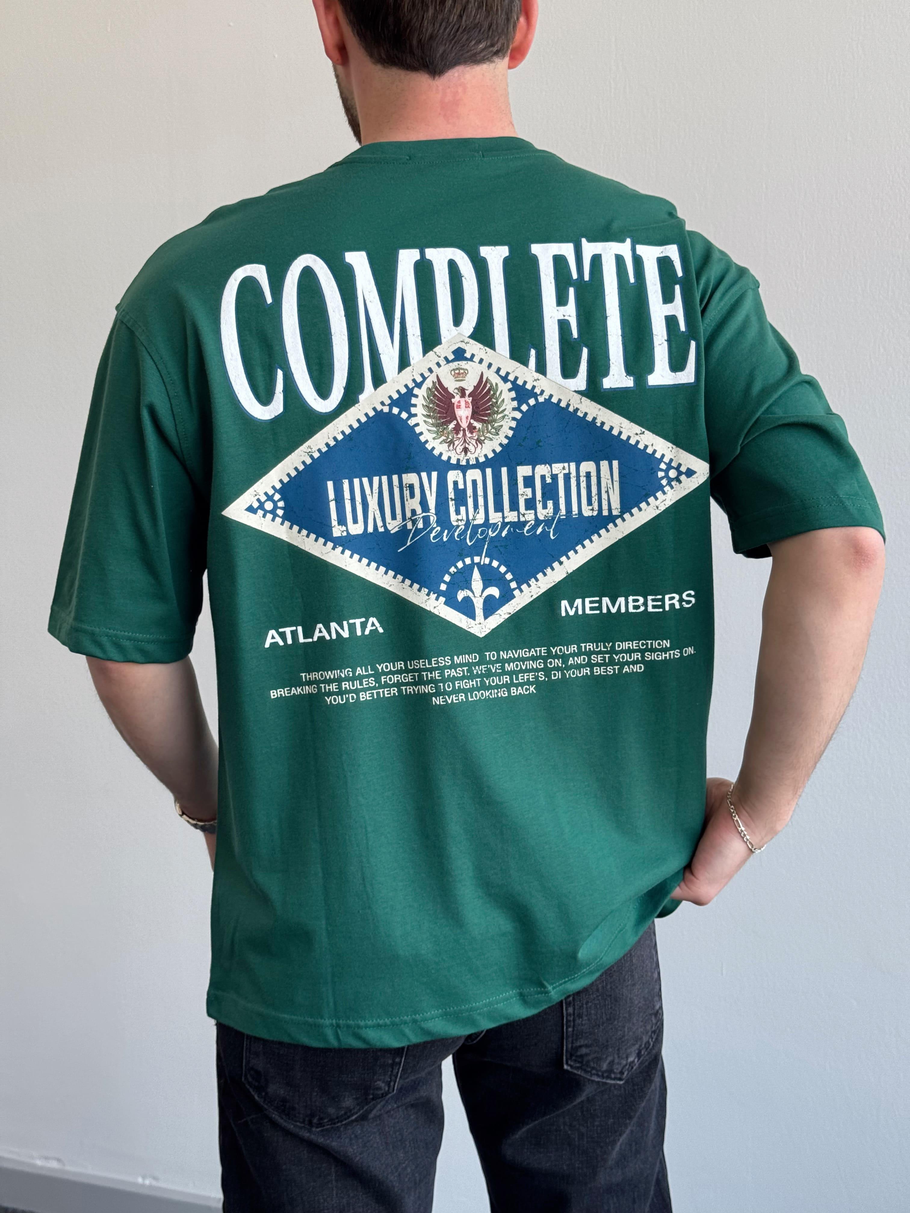 Erkek Yüksek Kalite Oversize Kalıp Complate Kabaran Baskı Detay T-Shirt-Nefti(E1370)Ketench