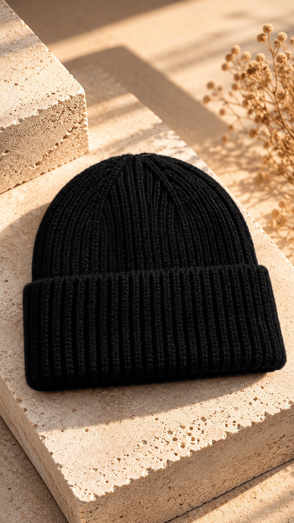 Unisex Premium Yün Triko Bere-Siyah(E1905)Ketench