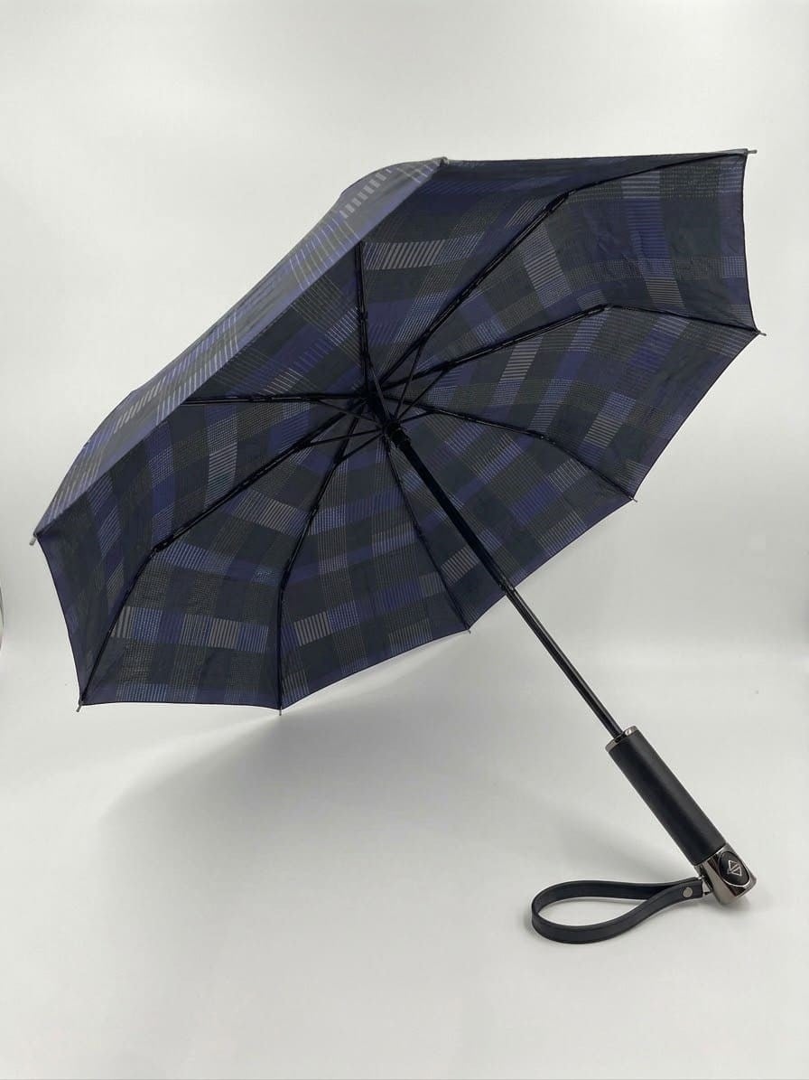 Unisex Rüzgarda Kırılmayan 10 Telli Tam Otomatik Açıp Kapanabilen Şemsiye-Lacivert(E1825)Ketench