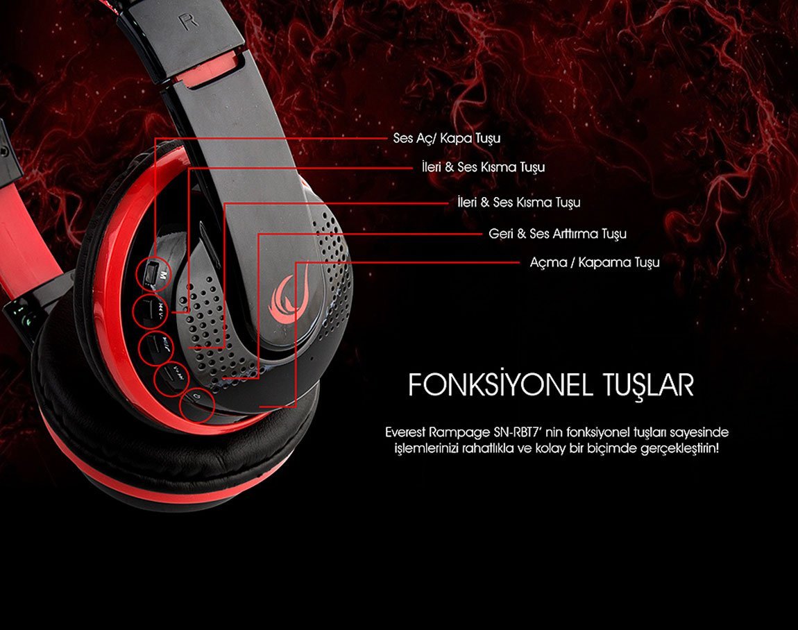  Rampage SN-RBT7 Gaming Bluetooth Kulaklık 