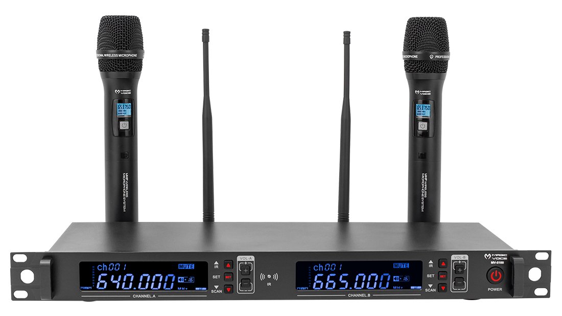 Magicvoice MV-5100 2 El Tipi Mikrofonlu 100+100 Kanal Antenli UHF-PLL Kablosuz Telsiz Mikrofon İçerik