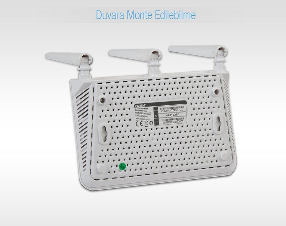 Everest EWR-F303 2.4 Ghz 300 Mbps 4 Port Kablosuz Access Point Router-9