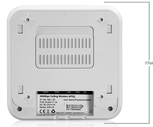 Everest EWIFI EAP-LR 300 MBPS 11N 2.4GHZ Tavan Access Point Router;