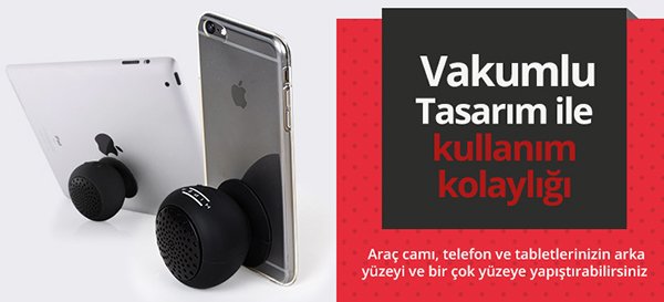 >Hiper BT-20S Vakumlu Bluetooth Hoparlör Siyah