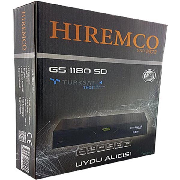 Hiremco GS 1180 SD TKGS'li Uydu Alıcısı