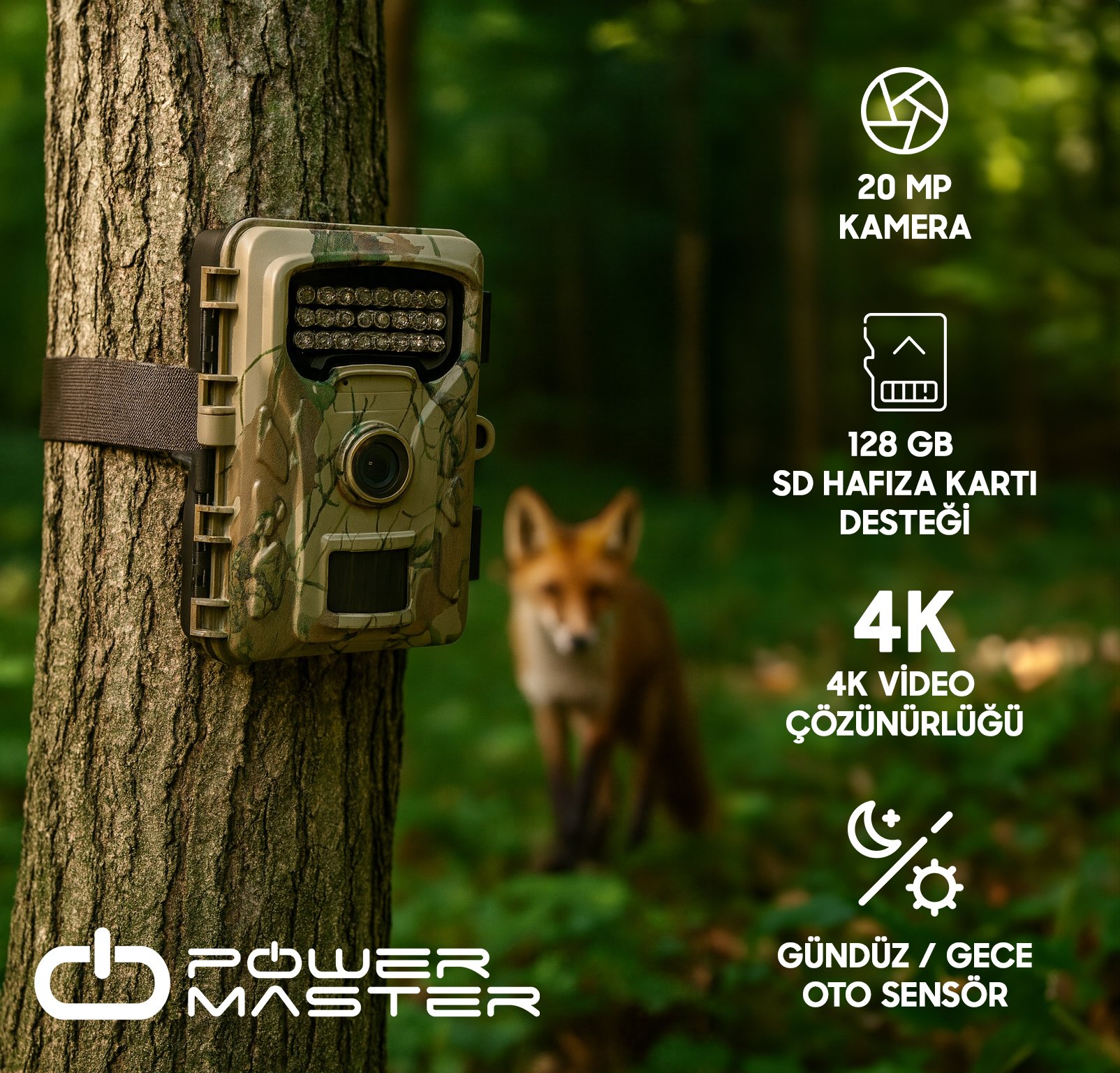 PowerMaster RF06 Fotokapan Kamera 20MP Kamera