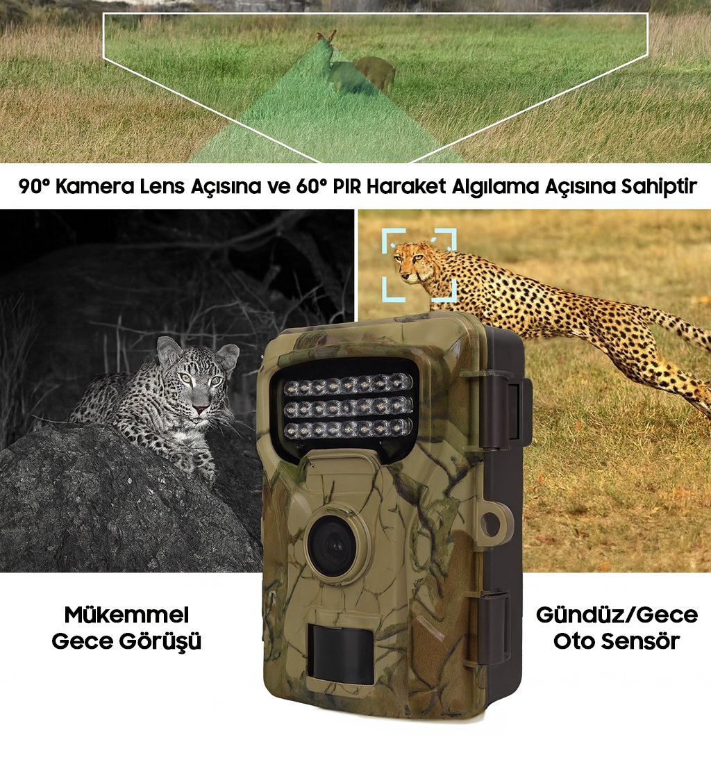 PowerMaster RF06 Fotokapan Kamera Gece Görüşü