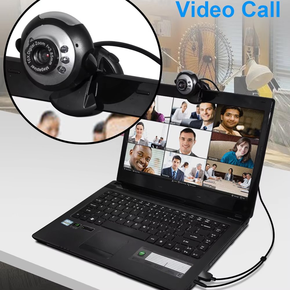 Powermaster 1.3 MP 10x Zoom Ledli Mikrofonlu Pc Webcam PM-3962