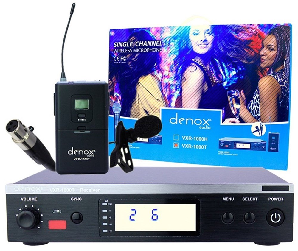 Denox VXR-1000T UHF 1 Yaka Kablosuz Mikrofon