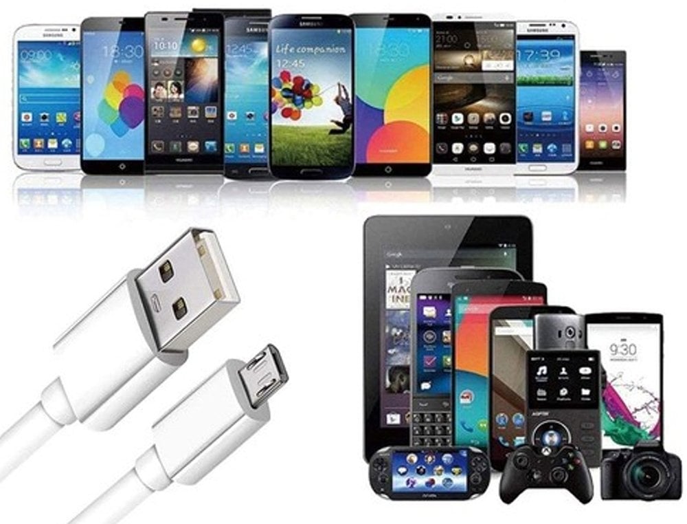 Powermaster PM-24125 Beyaz 3 Metre 2 Amper Samsung Telefon Şarj Data Kablosu