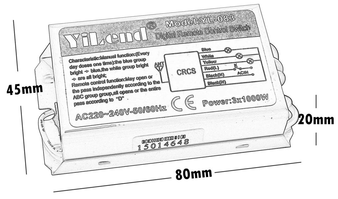 Powermaster Avize Kontrol Kumandası PM-5847