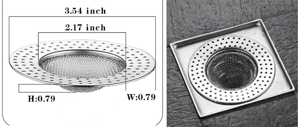 Sunup Paslanmaz Çelik Duş Lavabo Süzgeci