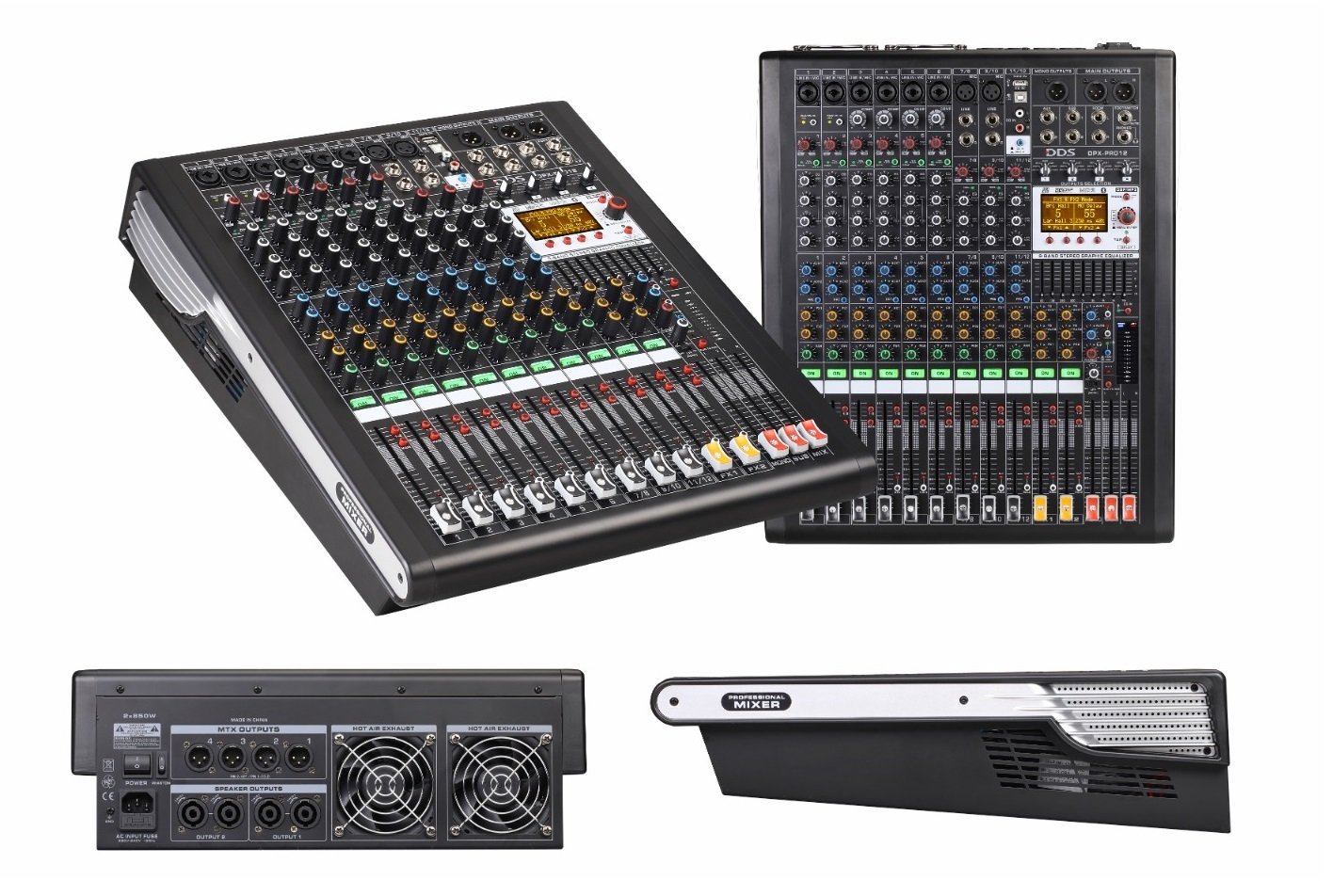 DDS DPX-PRO12 USB'li 1700 Watt 12 Kanal Power Mixer İçerik