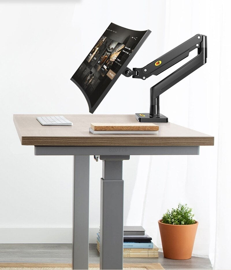 Powermaster 22-40 Amortisörlü USB Girişli Stand Tek Kol Lcd / Led Monitör Tutucu Stand Askı Aparatı G40