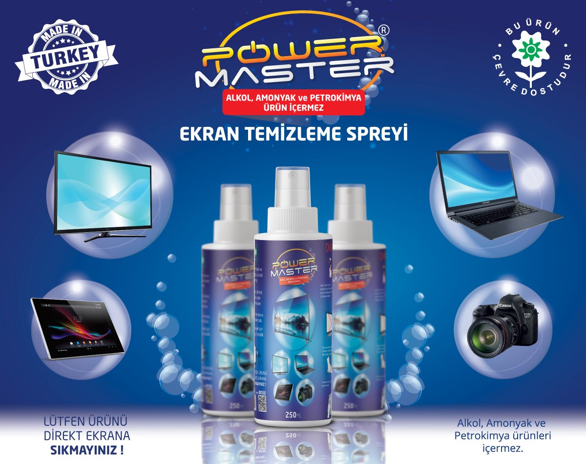 Powermaster Ekran Temizleme Spreyi