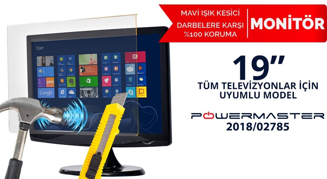 19 inc mavi ışık kesicili tv ekran koruyucu