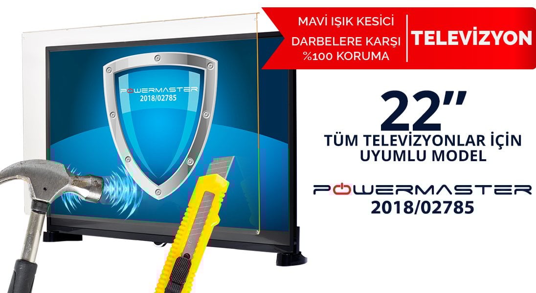 22 inc mavi ışık kesicili tv ekran koruyucu